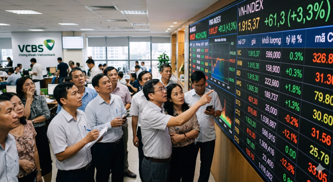 Thị trường chứng khoán đang vận động trong trạng thái phân hóa mạnh mẽ giữa các nhóm vốn hóa.